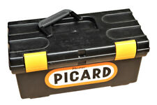 PICARD Werkzeugkoffer 50x25x20 cm Toolbox mit Einsatz Kunststoff schwarz Kiste