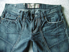 5-Pocket-Jeans/Bermuda  von BRAY STEVE ALAN Gr 34 blau  mit Echtleder  hoher NP!