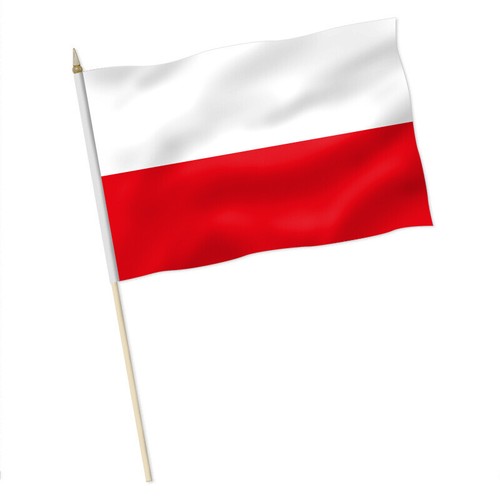 Polen flagge stockfahne - polen, flagge,