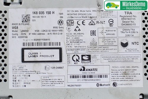 Radio volkswagen - cd,