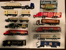 8 Bierlaster und 2x LKW mit Werbung Schierker Feuerstein