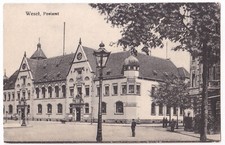 AK Wesel Postamt Zensurstempel