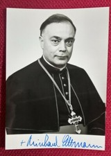 Original-Autogramm vom Bischof Dr. Reinhard Lettmann (verst.), Foto, 14,7x10,5cm