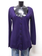 ZEITLOS BY LUANA DAMEN STRICKJACKE GR S / DUNKELLILA & NEUWERTIG  ( P 6912 )