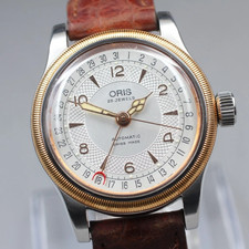 [Exc+5] ORIS Big Crown Pointer Date 7551 Silber Herren Automatik Uhr 36mm JAPAN
