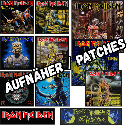 Iron maiden aufnäher - aufnäher, /
