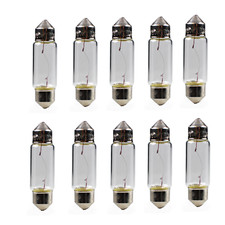 10 Stück Soffitten 12V 10W 11