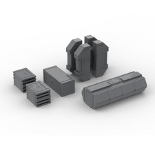 Container Pack Minifig Scale for Collection and Display 102 teile MOC Spielzeug