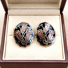 22 kt vergoldete Cloisonne