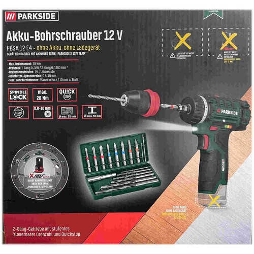 Parkside 12v akku - 12v,