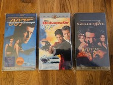 3x James Bond 007 VHS