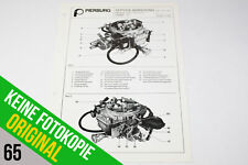 Pierburg Solex 2B5 Vergaser Volvo 740 230 / Handbuch zur Einstellung Prüfung