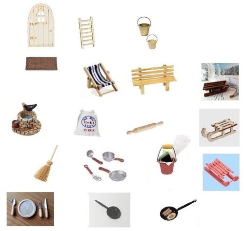 Wichteltür miniatur pfanne - wichteltür,