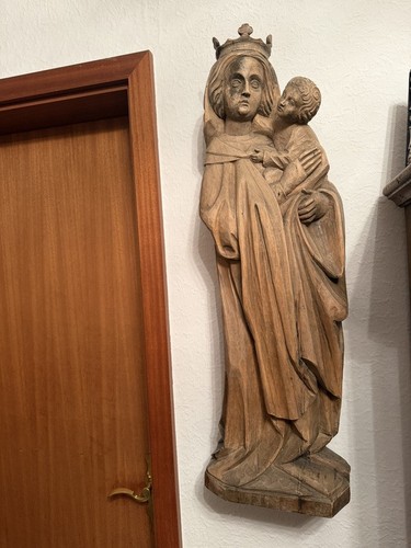 Antike wand madonna mit jesu - wand,