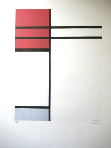 Pieter mondrian lithographie - pieter,