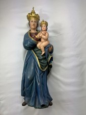 MADONNA MIT KIND - BÖHMEN / Volkskunst -Mitte 19.Jhd. -polychrom bemalt, Holz