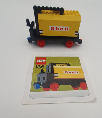 Lego 136 shell tanker wagon - lego,