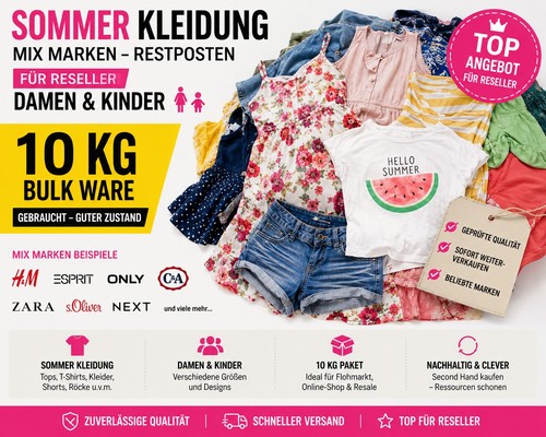 Second hand paket 10kg sommer - second,
