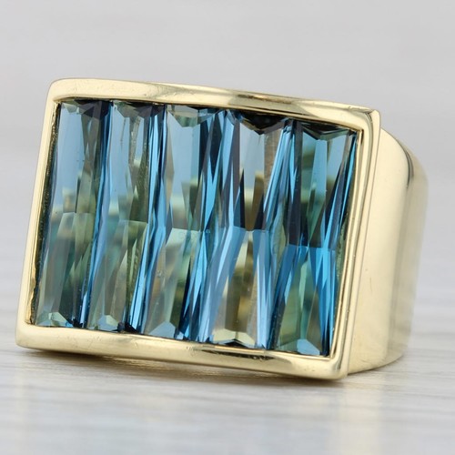 Blautopas barren ring 18 - 7, kt
