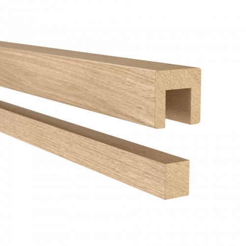 Handlauf holz 45x45 mit nut - handlauf,