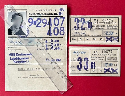 Ddr sicht wochenkarte mit foto - ddr,