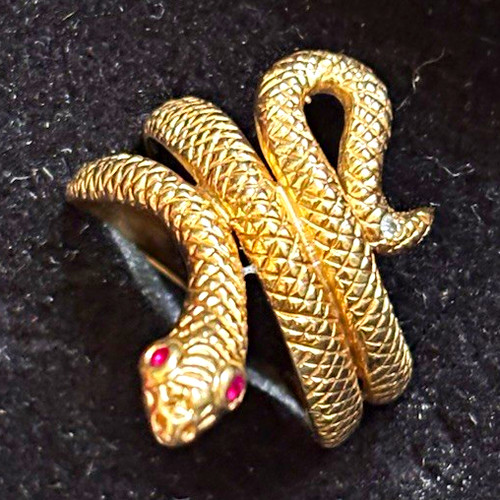 585 gelbgold schlangenring mit - gelbgold,