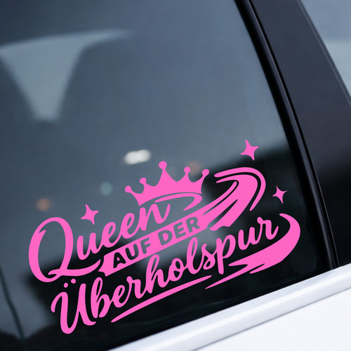 Auto aufkleber queen auf - aufkleber, der