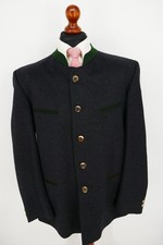 Frankonia Jagd Trachten Janker Gr.54 Schurwolle Kaschmir Anthrazit sehr guter Zu