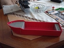 1xlego Schiffsrumpf Fruerwehr Rot