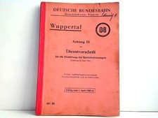 Anhang III zur Dienstvorschrift für die Ermittlung der Betriebsleistungen (Anhan