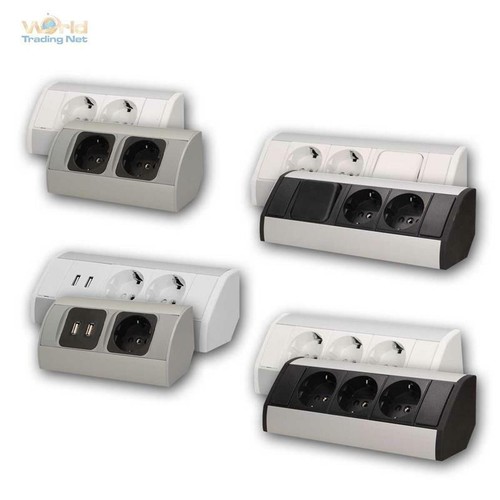 Steckdosenblock aluminium - steckdosenblock,