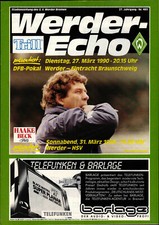 Dfb Cup 89/90 Sv Werder Bremen