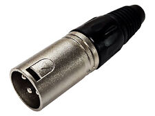 deetech XLR Stecker, male, 3-polig, silber