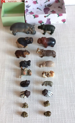 Nilpferd figuren sammlung - nilpferd,