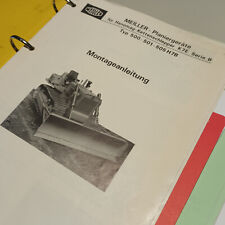 70er Hanomag Kettenschlepper K7 /8 Meiller   Handbuch Katalog Prospekt Manual