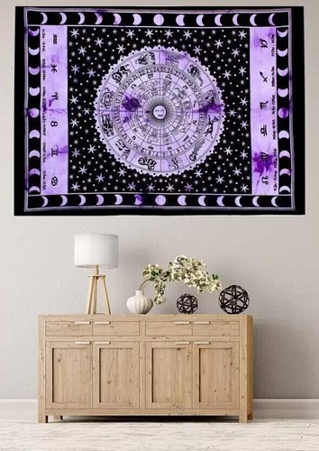 Baumwolle wandbild astrologie - baumwolle,