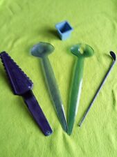 TUPPERWARE Haushaltshelfer Paket Salatbesteck Eleganzia +Tortenheber Restelöffel