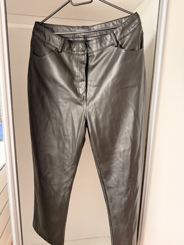 Damen kunstlederhose schwarz - kunstlederhose,