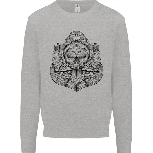 Anker skull seemann - skull, segeln