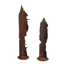 Dekosäule Rostsäule Gartendeko 54 / 69 cm Edelrost Säule Pflanzsäule Rost Deko