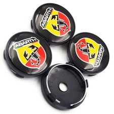 4x 60mm Für FIAT Abarth Auto Emblem Abdeckung Nabendeckel Radkappen Felgendeckel