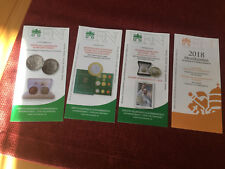 37 verschiedene Vatikan Folder-Flyer 2014 - 2021, Gold Silber Münzen Münzbuch