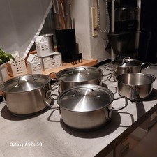 Edelstahl Töpfe Set 5-teilig Fissler Stainless 18-10 ICE