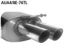 Bastuck Endschalldämpfer LH 2x 76 mm - 00-08 Audi A4 B6/B7 (ohne Diesel)