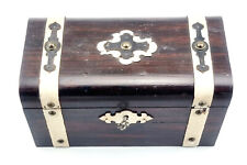 Tea Caddy Tee Schatulle Schmuck Truhe Biedermeier Kästchen Antik (121)