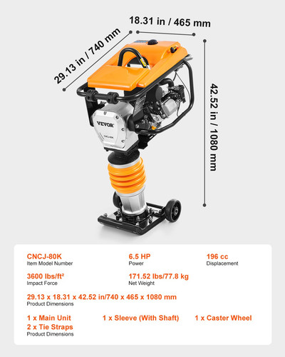 Vevor 5ps 196cc - vevor, 6,5ps