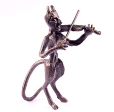 Teufel musiker geige bronze - musiker,