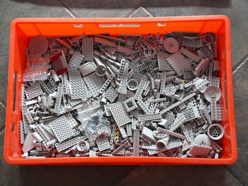 Lego 1750g hellgrau - 1750g, steine