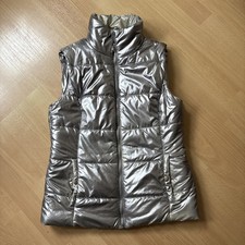 Page Weste Gr. 38 Silber S Steppweste Glänzend Edel Jacke Warm Damen