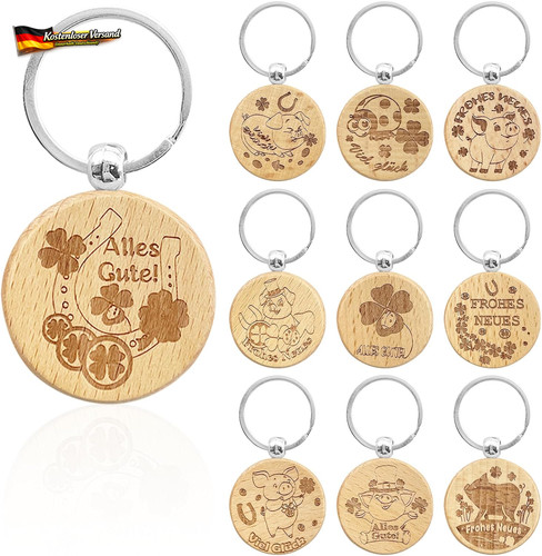 Holz schlüsselanhänger - holz,